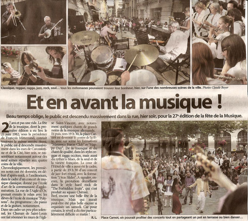 Fête de la musique à Carcassonne